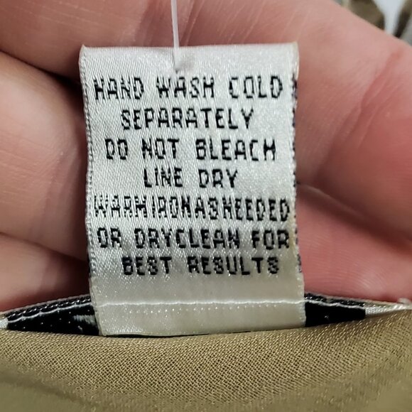 New York City Design Co Womens Silk Forest Fairy Top Size M Brown Whimsical - Picture 7 of 11